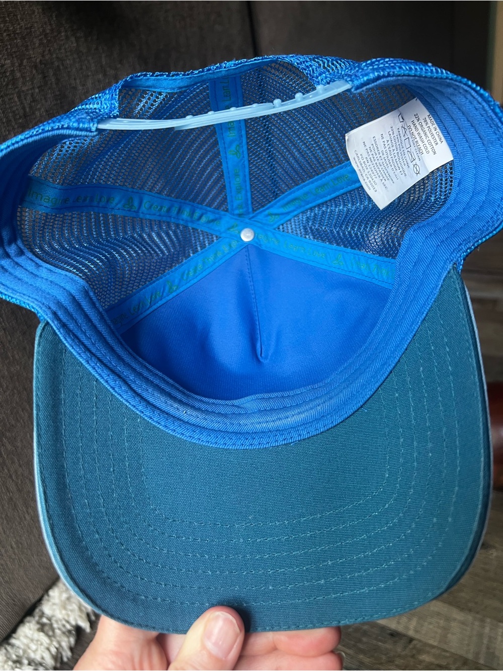 Prana Blue Floral Mesh Trucker Hat - Picture 6 of 10
